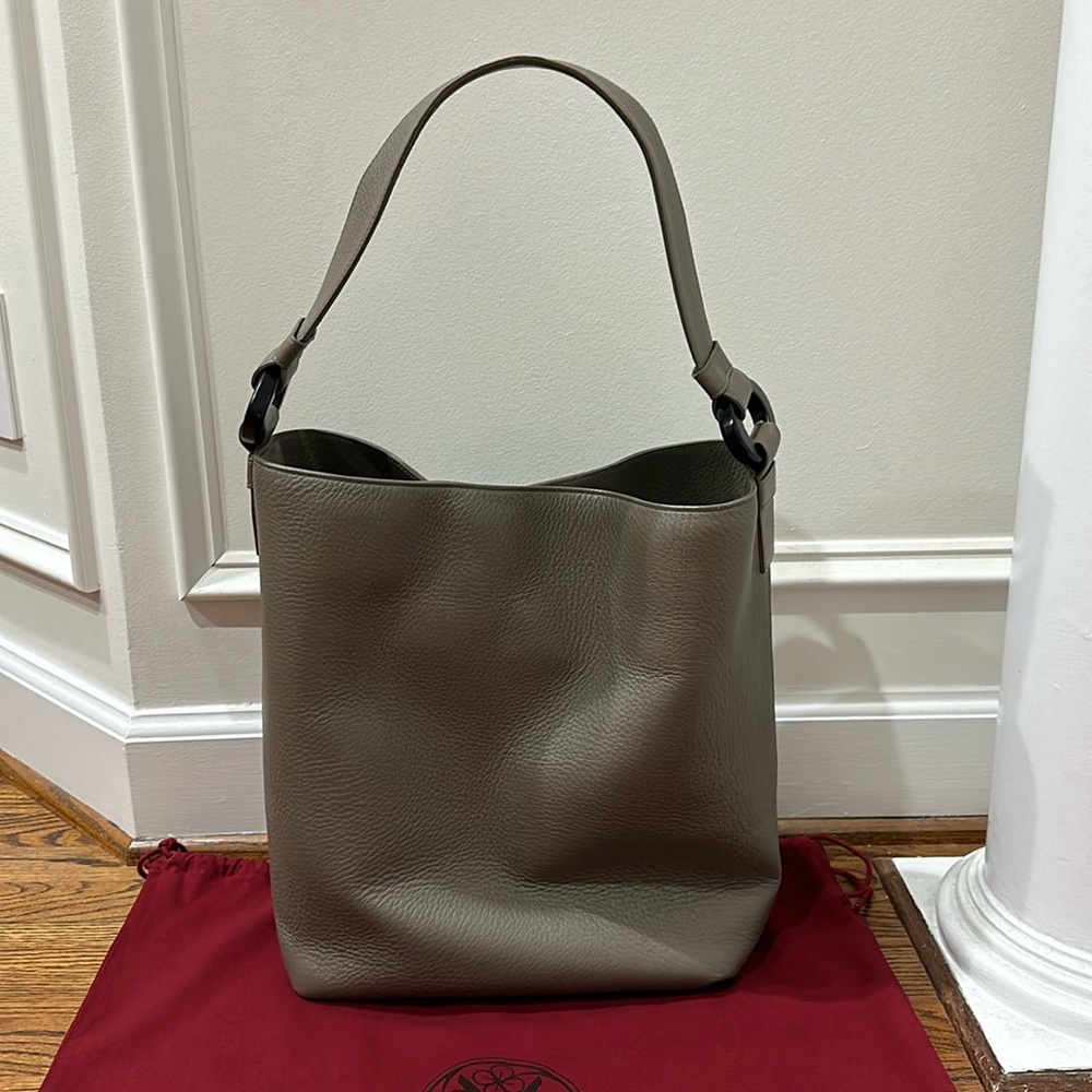 AUTHENTIC Perrin Paris Baggala Taupe Shoulder Bag